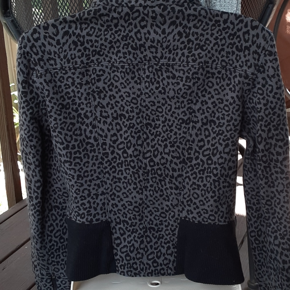 Express grey leopard jacket - Picture 3 of 4
